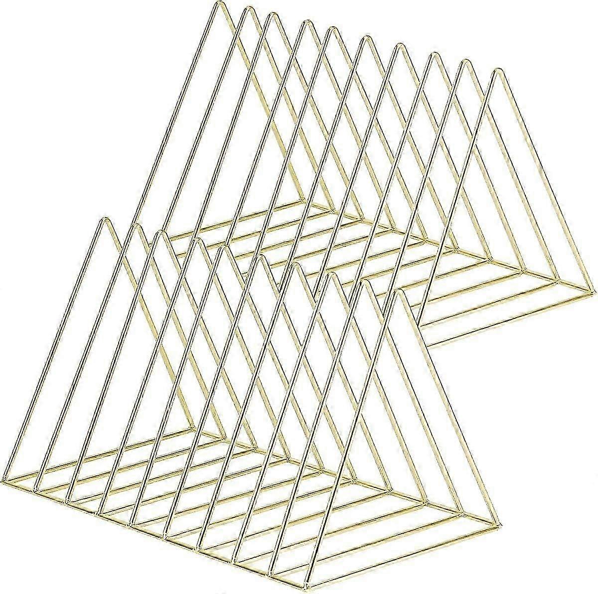 Porte-lime triangle moderne et organisateur de bureau - Ensemble de 2 trieurs de dossiers de magazines pour une solution de rangement de bureau sans encombrement