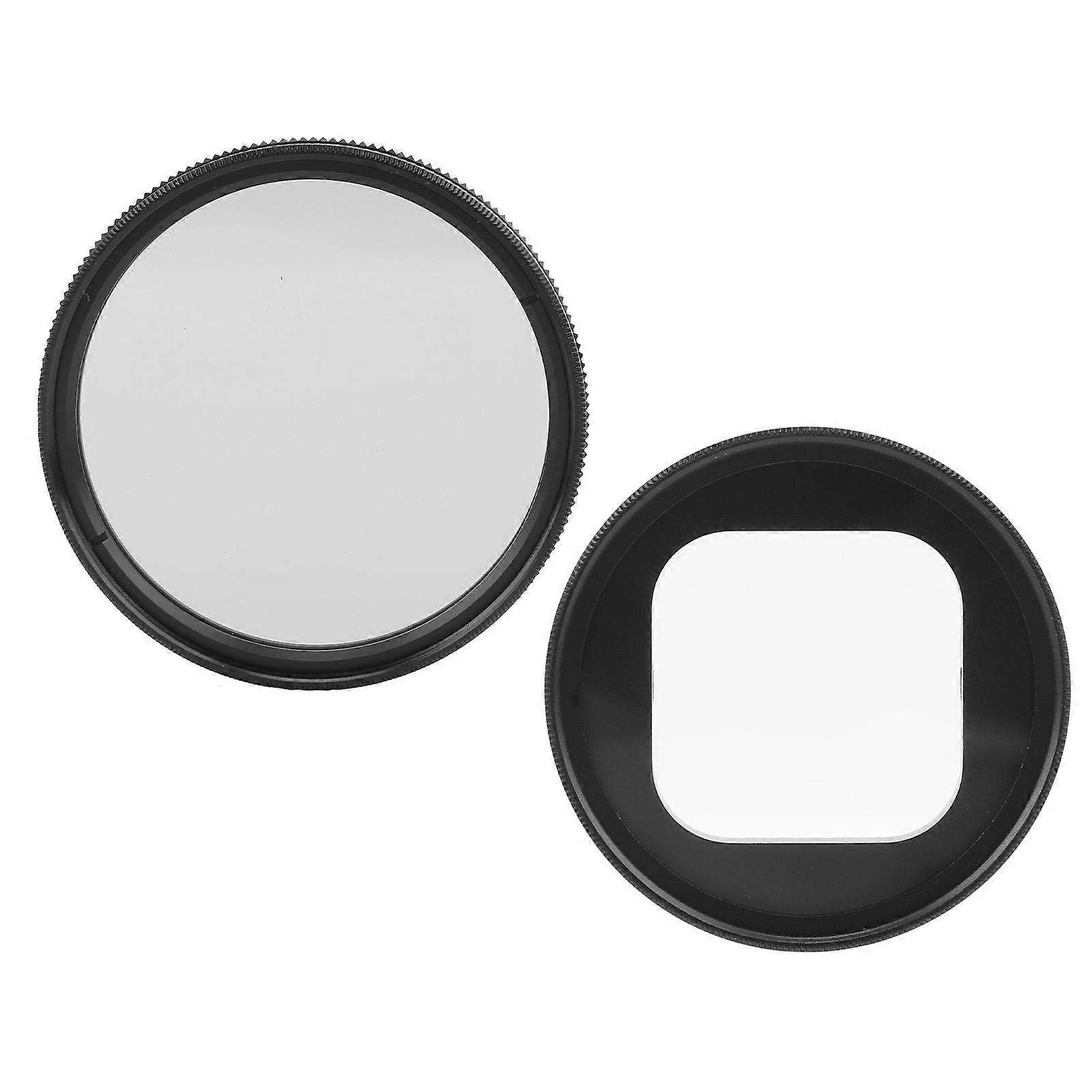 52mm Action Camera Lens Filter Optical Glass CPL Polarizer Filter with UV Filter Adapter Frame for HERO 9 Black 10 Black 11 Black 