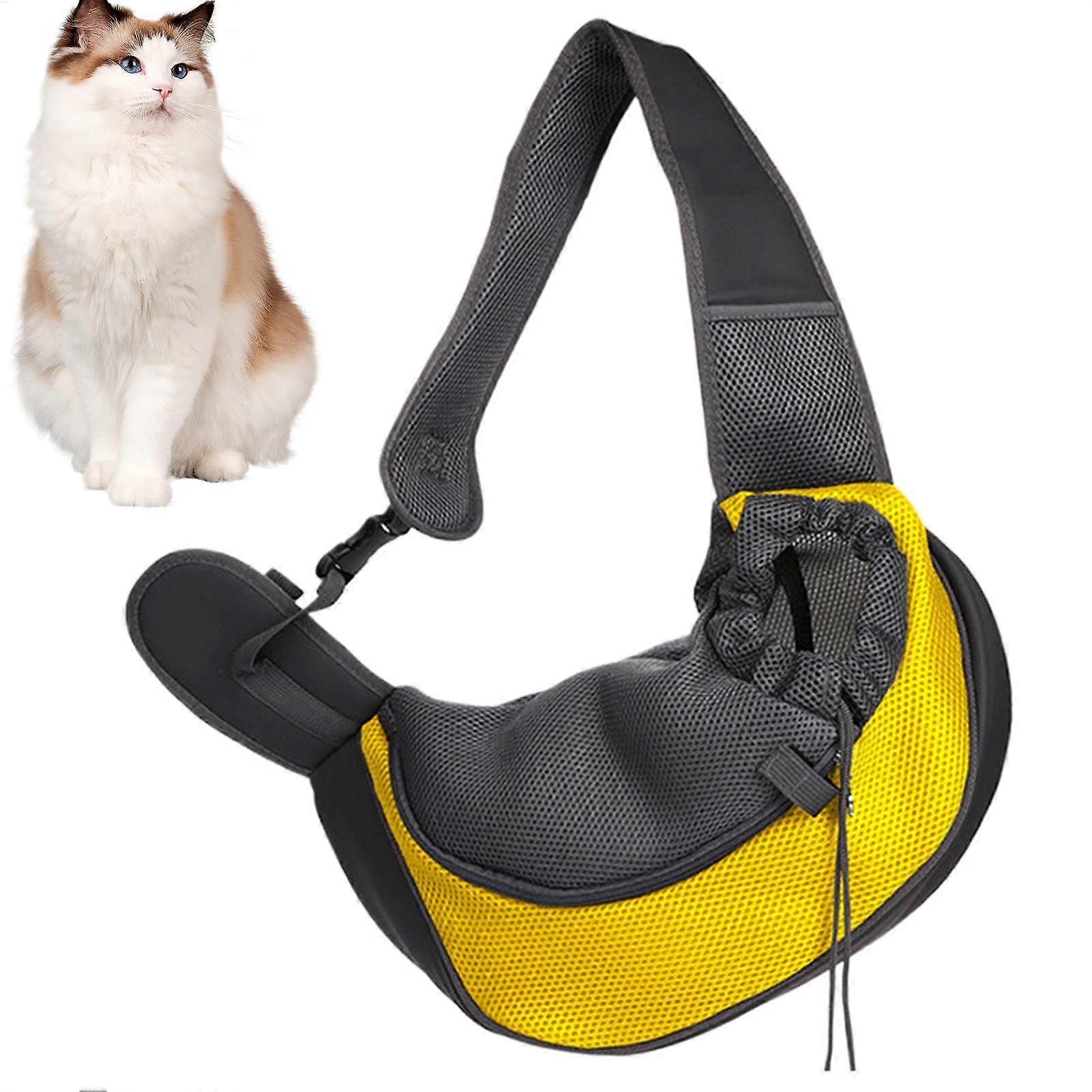 Pet Carrier Sling for Small Pets, Breathable with Adjustable Shoulder Strap