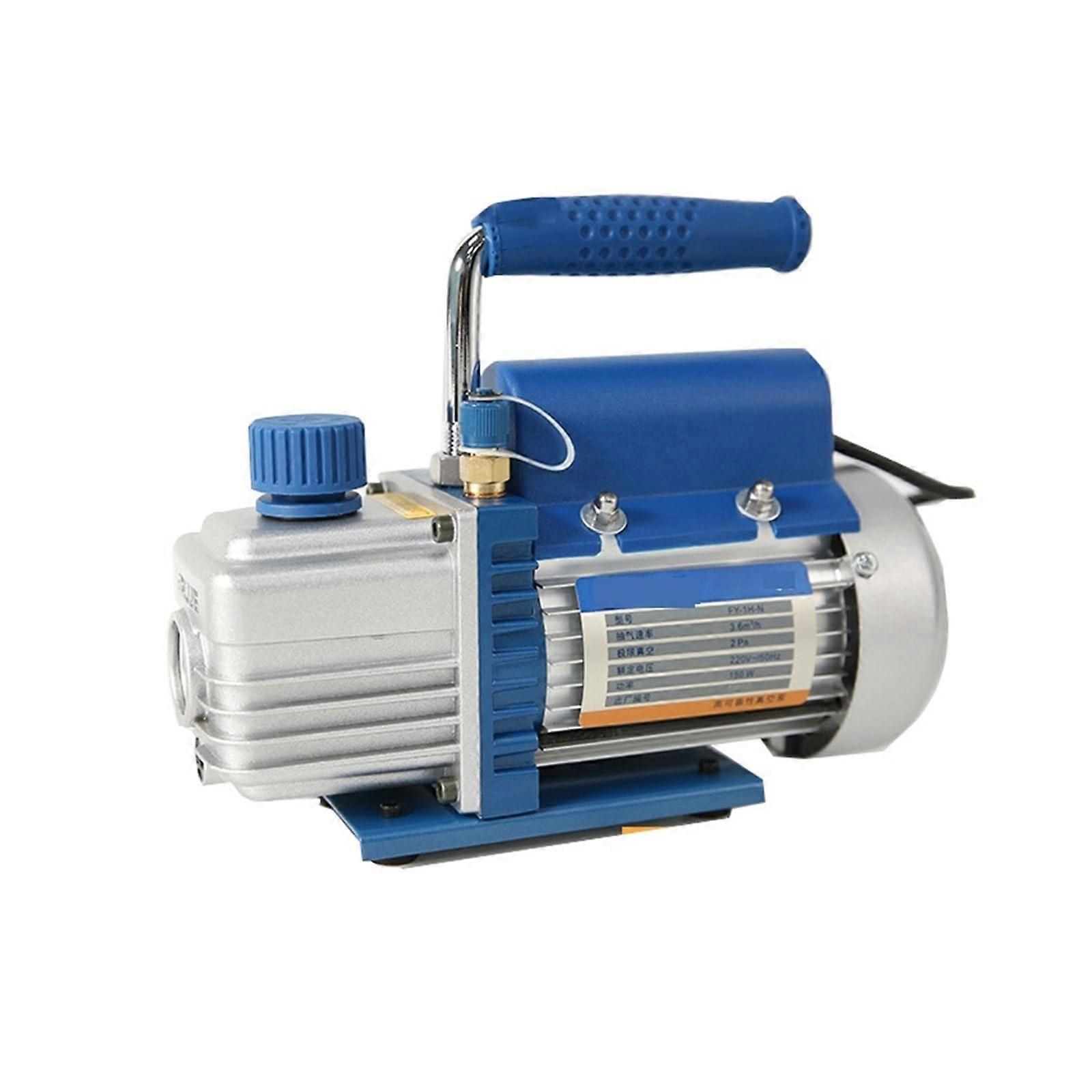 Vacuum pump for air conditioning, double stage pump 1L, suitable for 1 HP fixed frequency air conditioner, versatile compatibility.