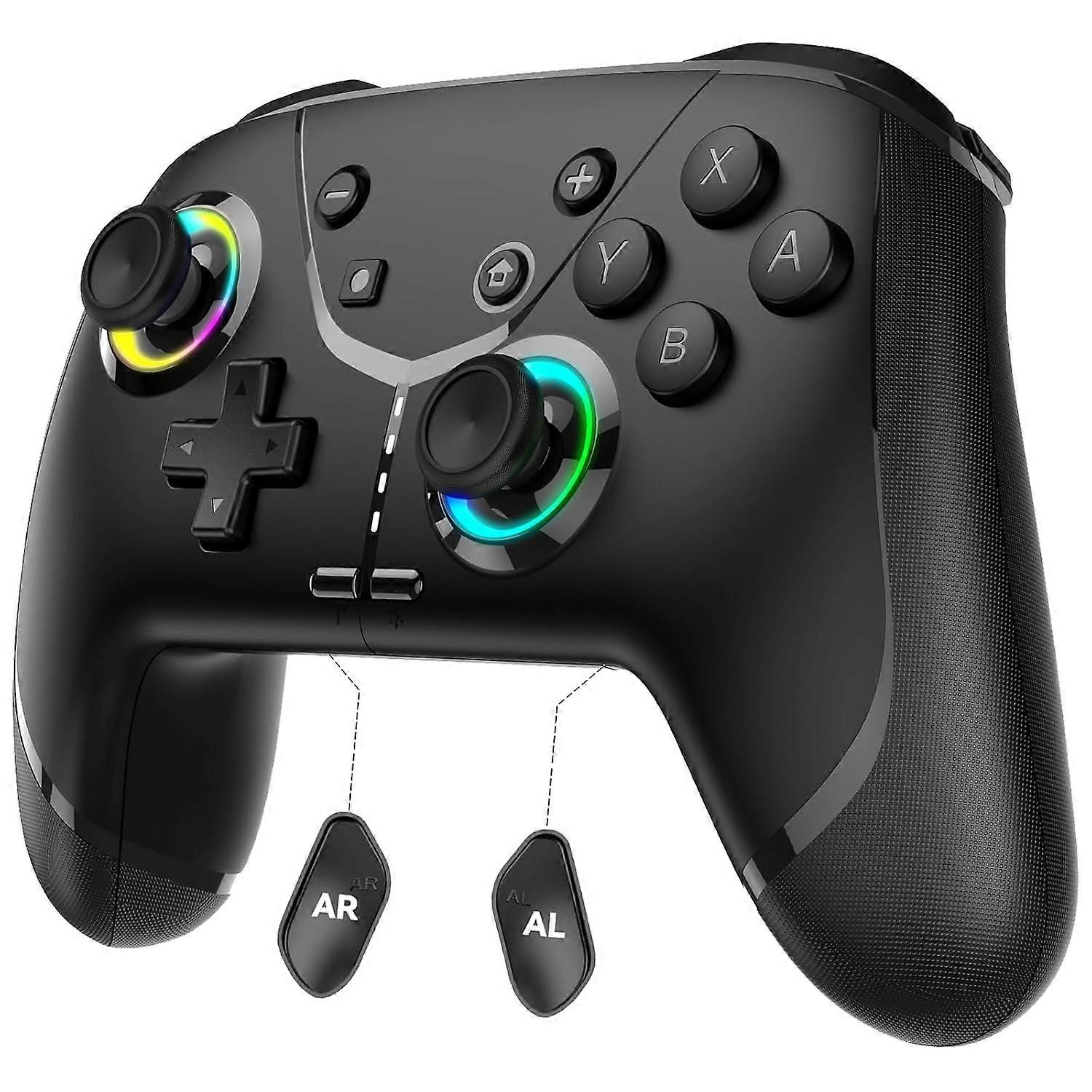 Wireless Switch Controller for Switch/Lite/OLED/iPhone/Mac/iPad/iOS/Android/Phone/PC/Steam/TV,Bluetooth controllers with