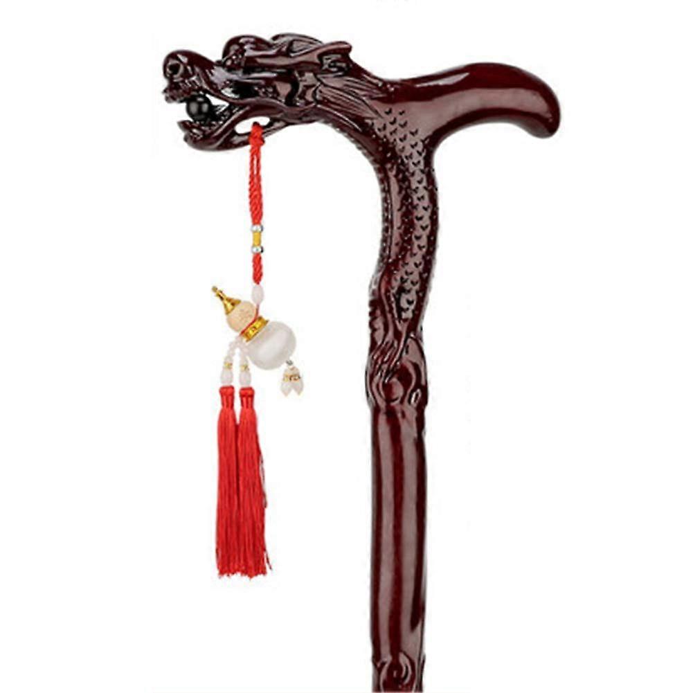 Wooden Cane Non-Slip Design for Elderly Outdoor Walks Durable Stylish Landscape Support Walking Stick by Aqiong