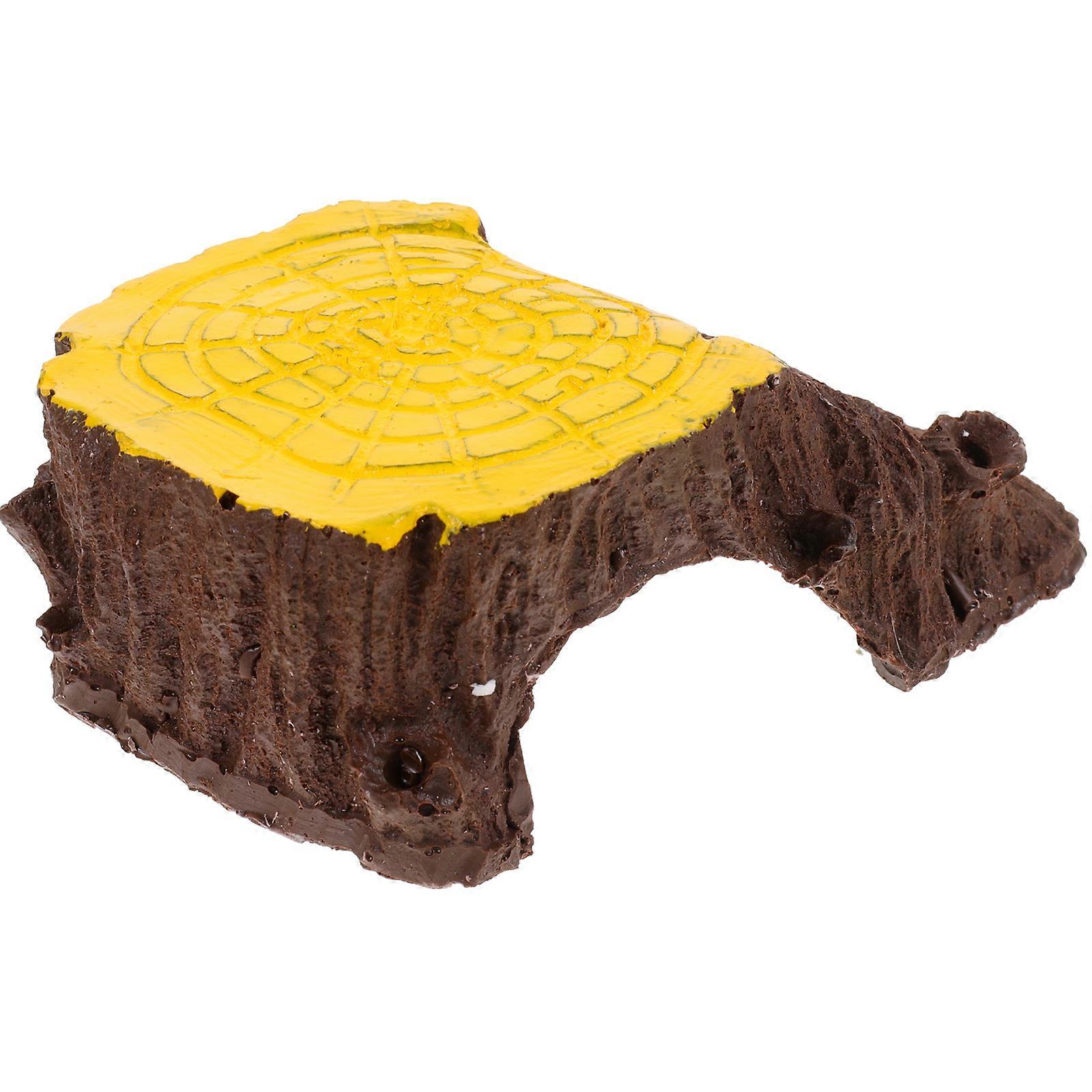 Turtle Basking Platform Resin Reptile Cave for Terrarium Decor