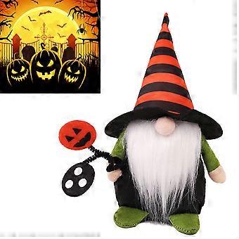 Faceless Doll Plush Bright Colors Durable Soft Silk Cloth Stable Bring Good Luck Stuffed Doll for Halloween Party Home Smiling Face 7.9x3.9in