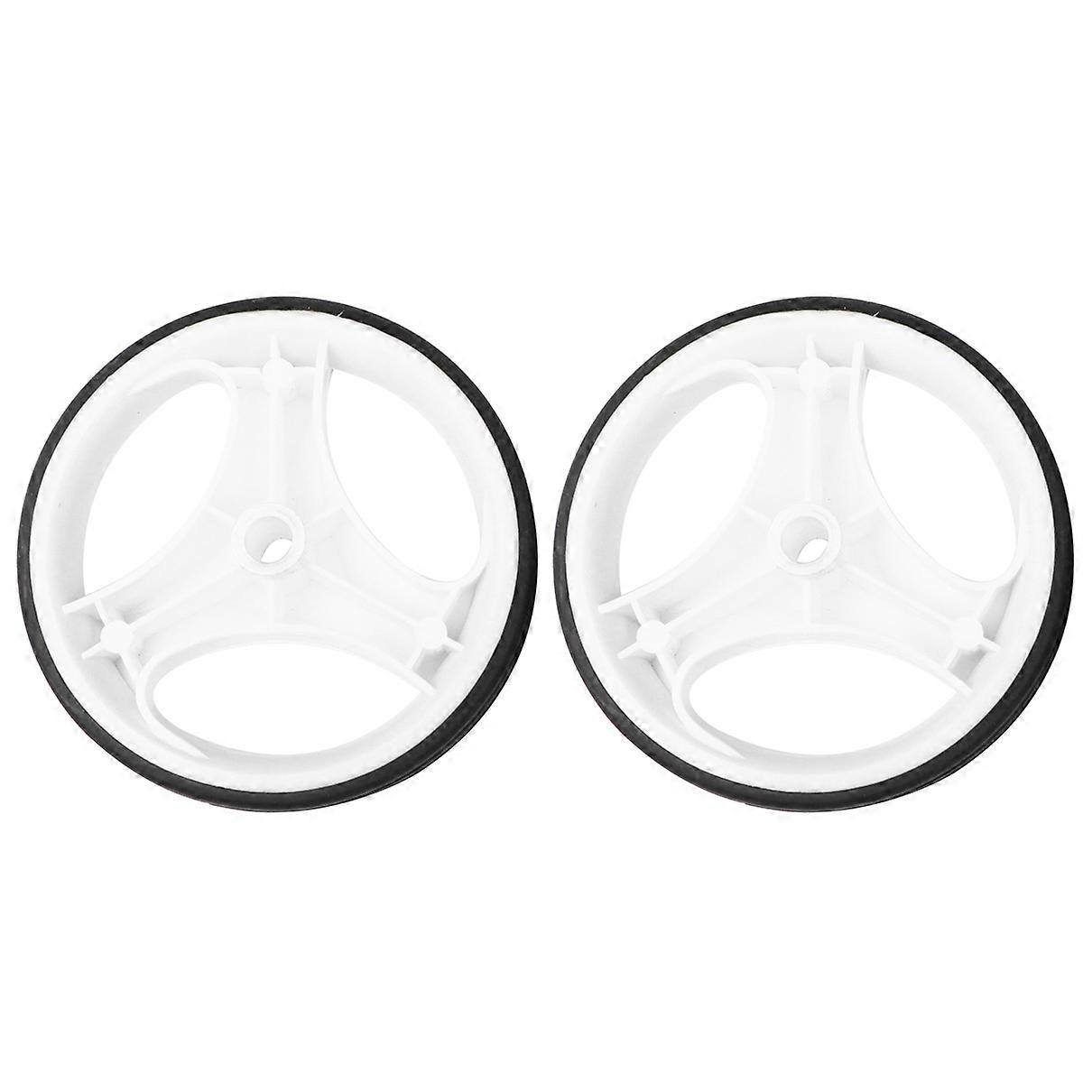 Mute Training Cycling Wheels with Bracket 1Set White Featuring Flashing Lights for Bikes Use