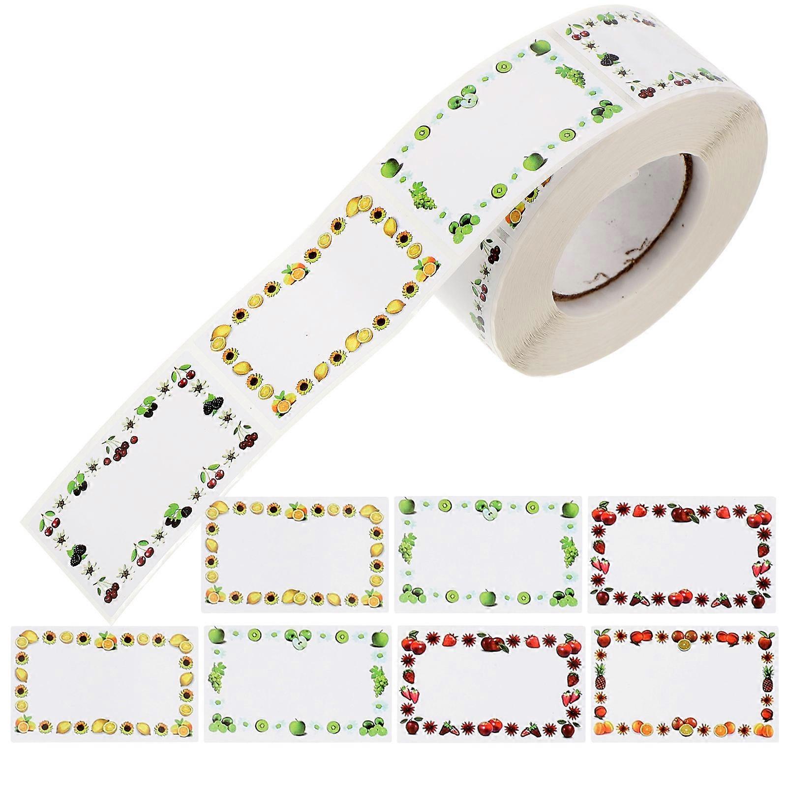 Gold Name Tags for Home Use Assorted Color Adhesive Stickers with Strong Stickiness 500 Sheets
