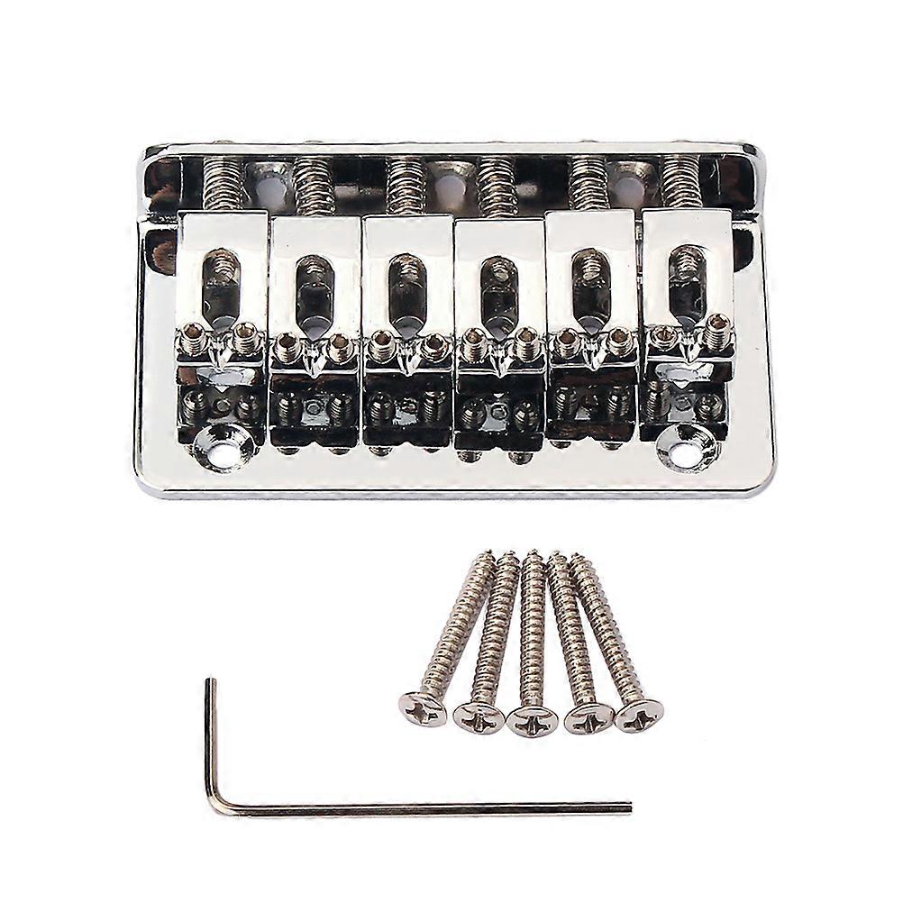 Guitar Bridge 6 String Saddle Bridge for Musical Instrument Replacement 1Set