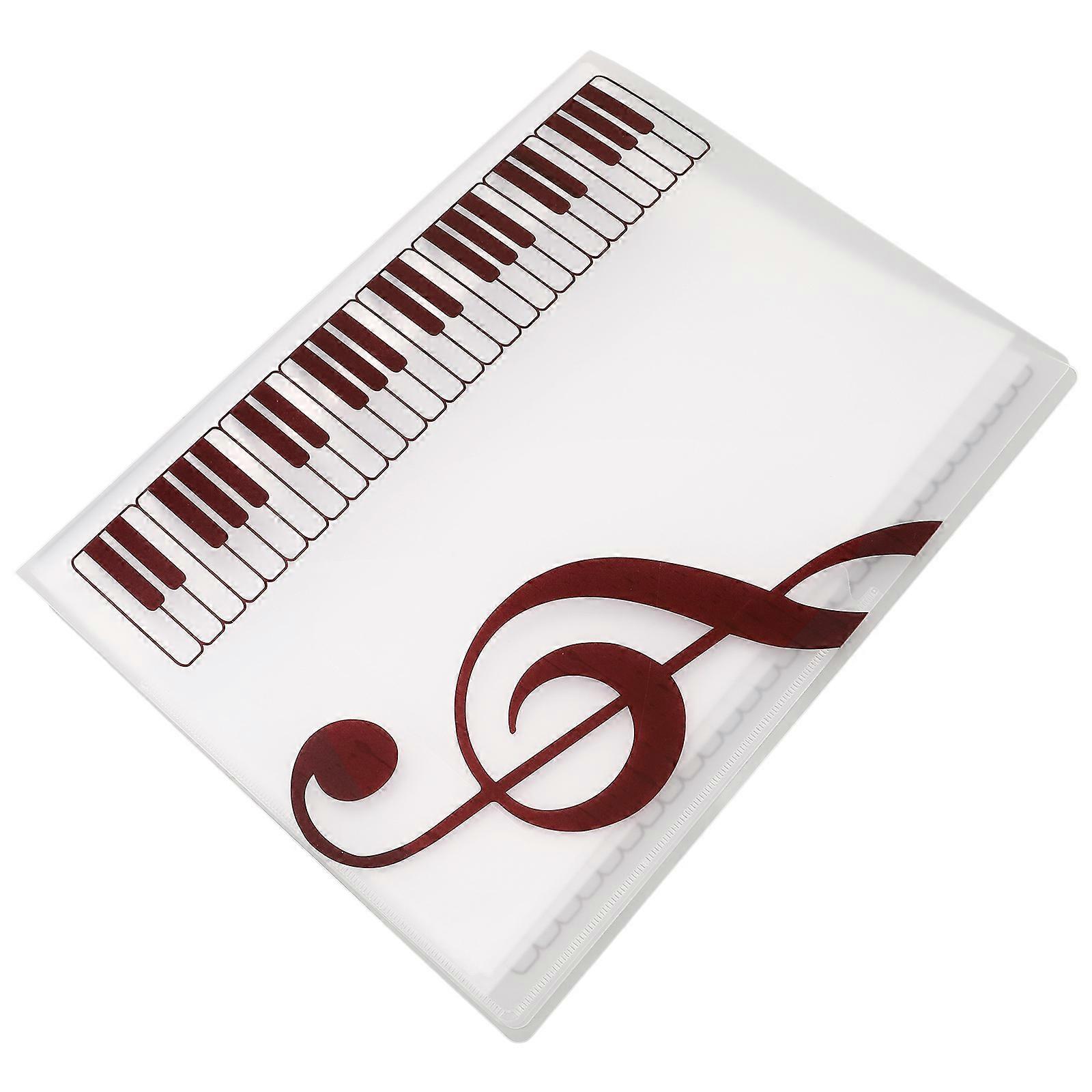 Dark Red PP for Sheet Music and Documents A4 Size Portable and Compact