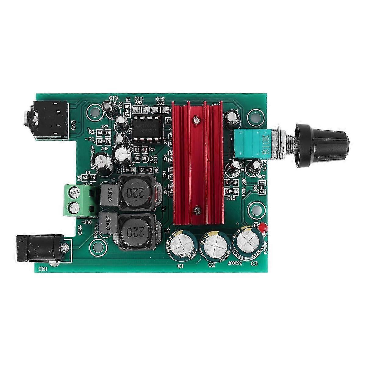 Power Amplifier Board High-Sensitivity Mono TPA3116 Subwoofer Amplifier Module with NE5532 OPAMP