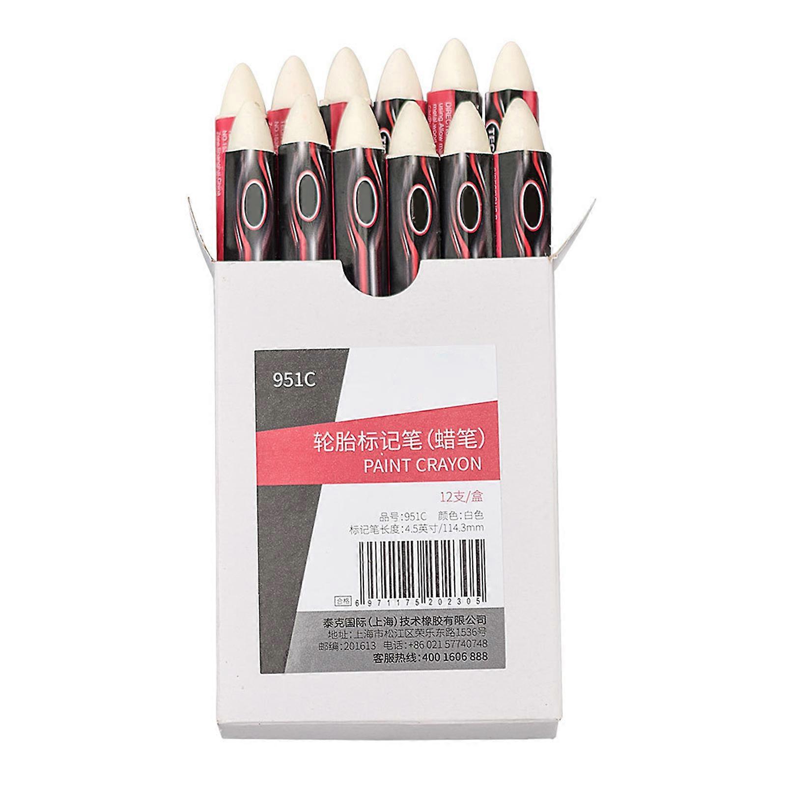 Double Tip Tire Marking Labeling Crayons Waterproof Wax Marker for Vehicle Automotive Tires UV Resistant Oilproof Design Multicolor