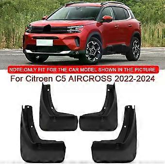For Citroen C5 AIRCROSS 2022-2024 Car Styling ABS Car Mud Flaps Splash Guard Mudguards MudFlaps Front Rear Fender Auto Accessory