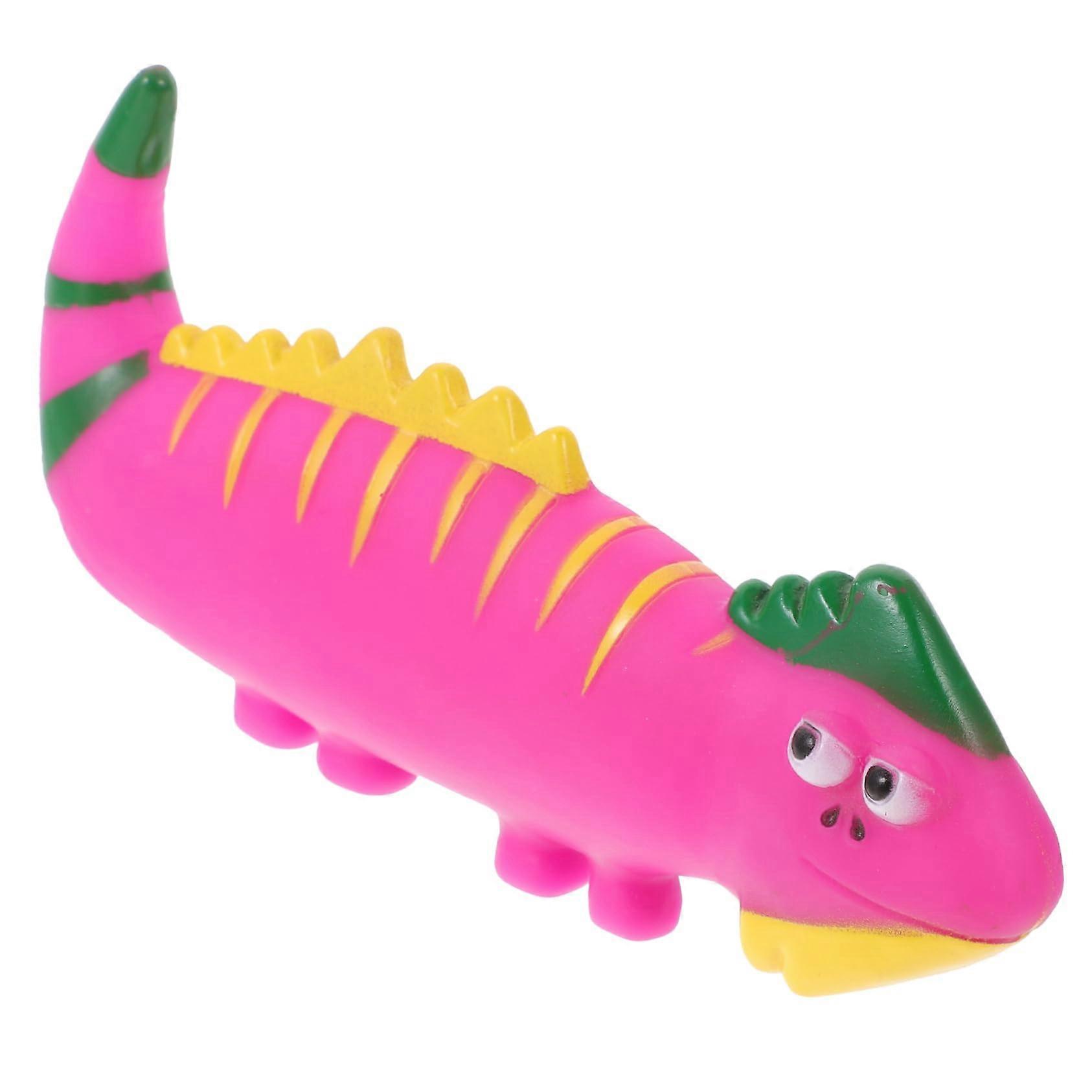 Squeaky Dog Toy In The Shape Of A Colorful Lizard, Interactive Chew Toy For Small And Large Dogs, Dental Care