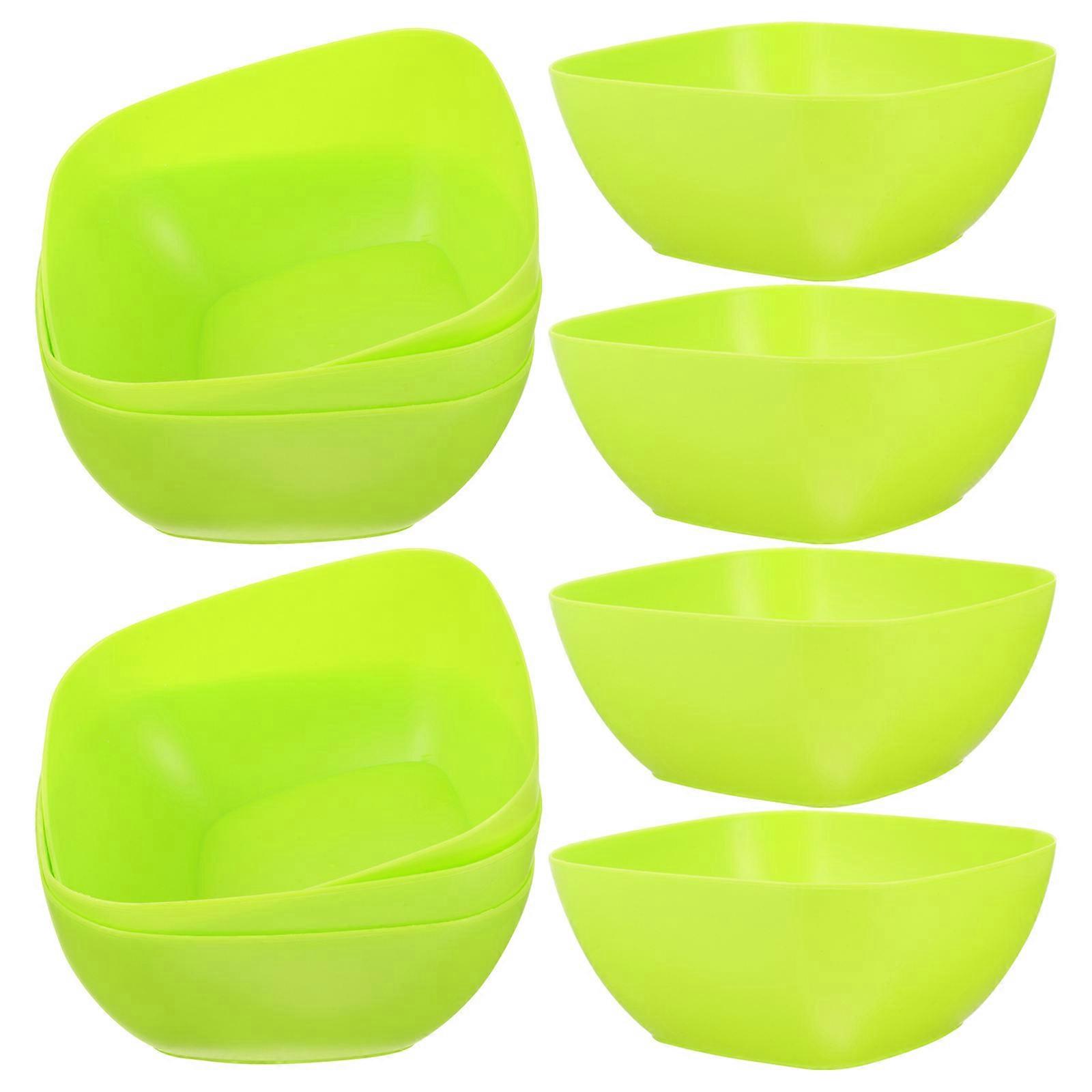 Serving Bowls for Plant in Green Color with Reliable Material and Smooth Surface 10 Pieces