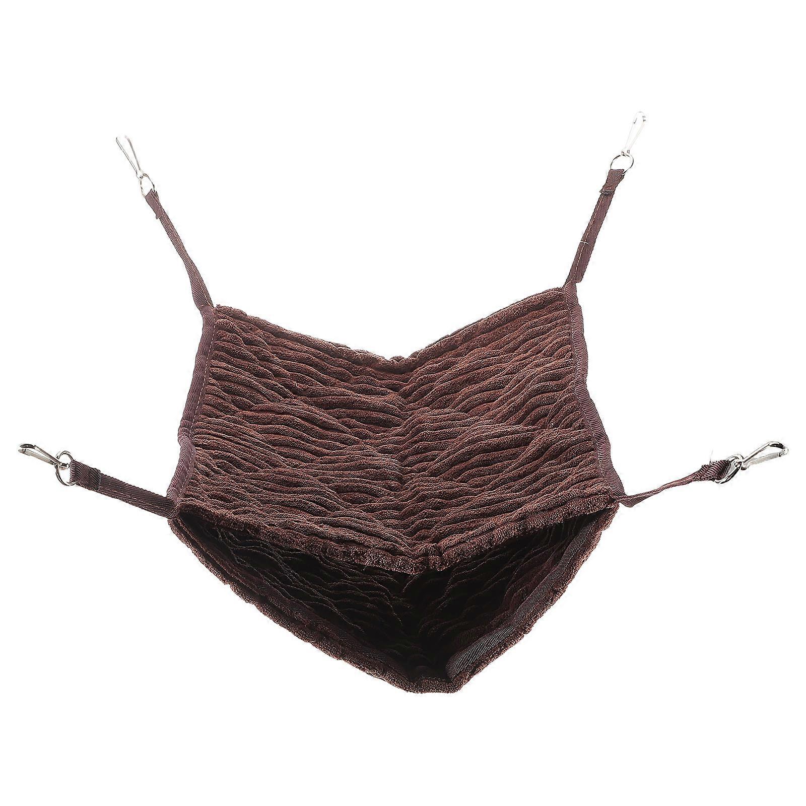 Ferret Hammock for Cage Double-Layer Design Warmth Comfort Private Resting Hook Easy to Clean 1Pack