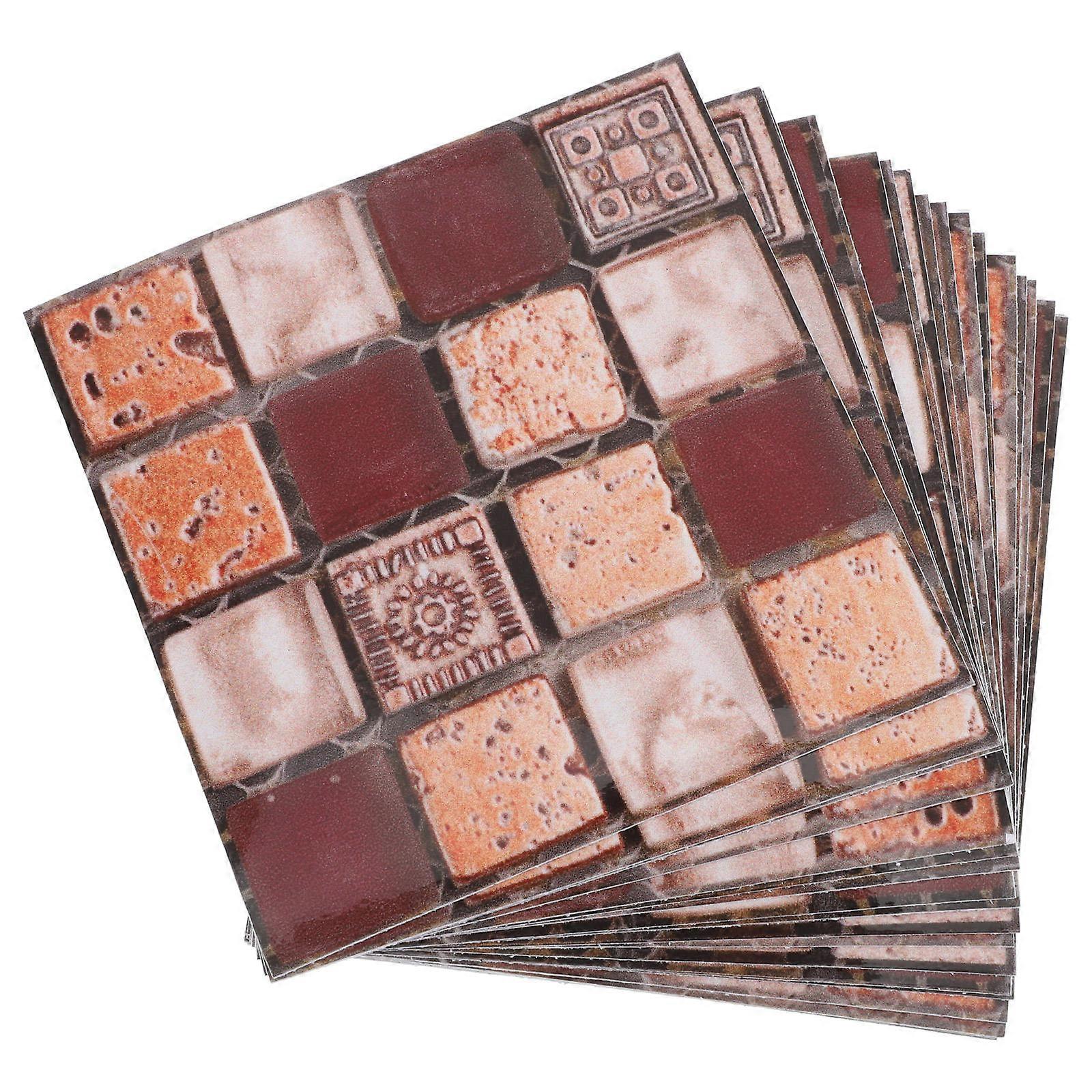30pcs Self Adhesive Tile Stickers for Walls, Peel and Stick Kitchen Backsplash Decals for Bathroom and Laundry Rooms, Easy to Clean
