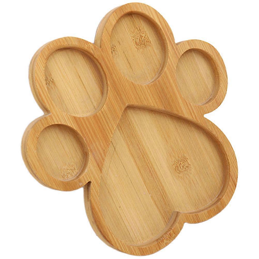 Tray for Serving Fruit Snacks with Cartoon Paw Shaped Design 1 Set for Home Kitchen Use