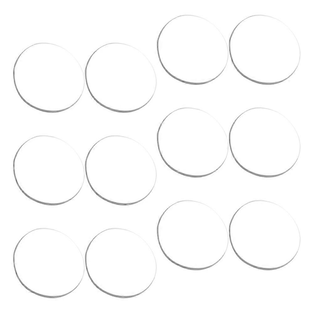 12Pcs Clear Suction Pads Transparent Anti-Slip Glass Washers for Home Use and Office Use Protect Furniture Surface