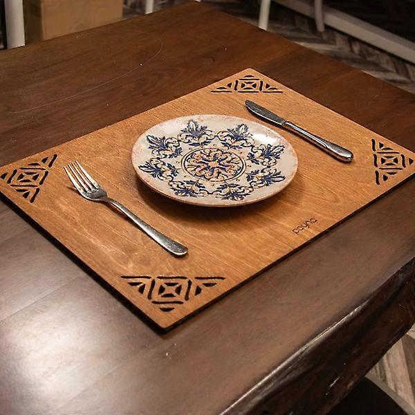 Set de table en bois (4 pièces) Corpat - Noyer