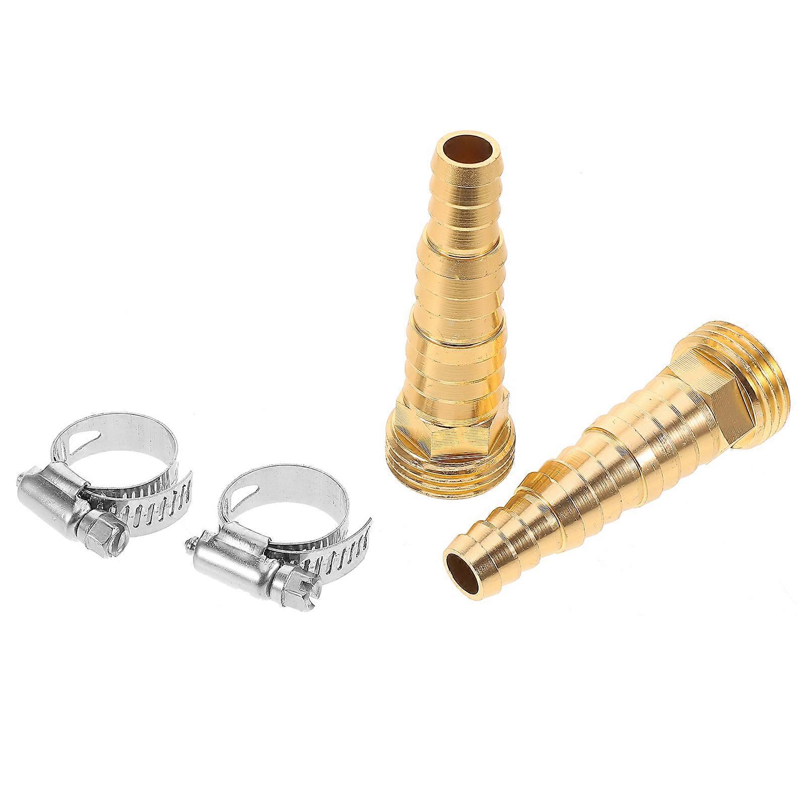 Alloy Hose Connectors for Soft Pipes Ideal for Homeowners Featuring Waterproof Functionality and Hexagonal Shape and Replacement Capability 2Pcs