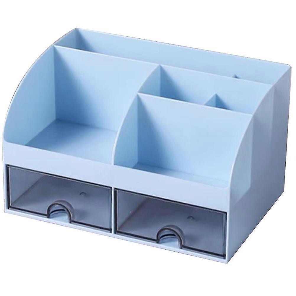 Skyblue Material Desktop Organizer for Home Use Ensures Durability and Tidiness 7.5 x 4.3 x 3.1 inches