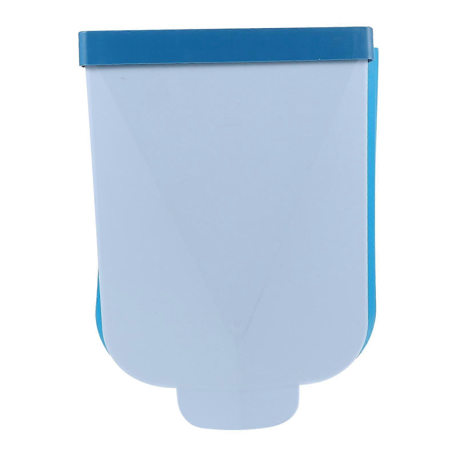 Wall-Mounted Garbage Bin for Kitchen Use 1Pcs Hanging Trash Can Blue