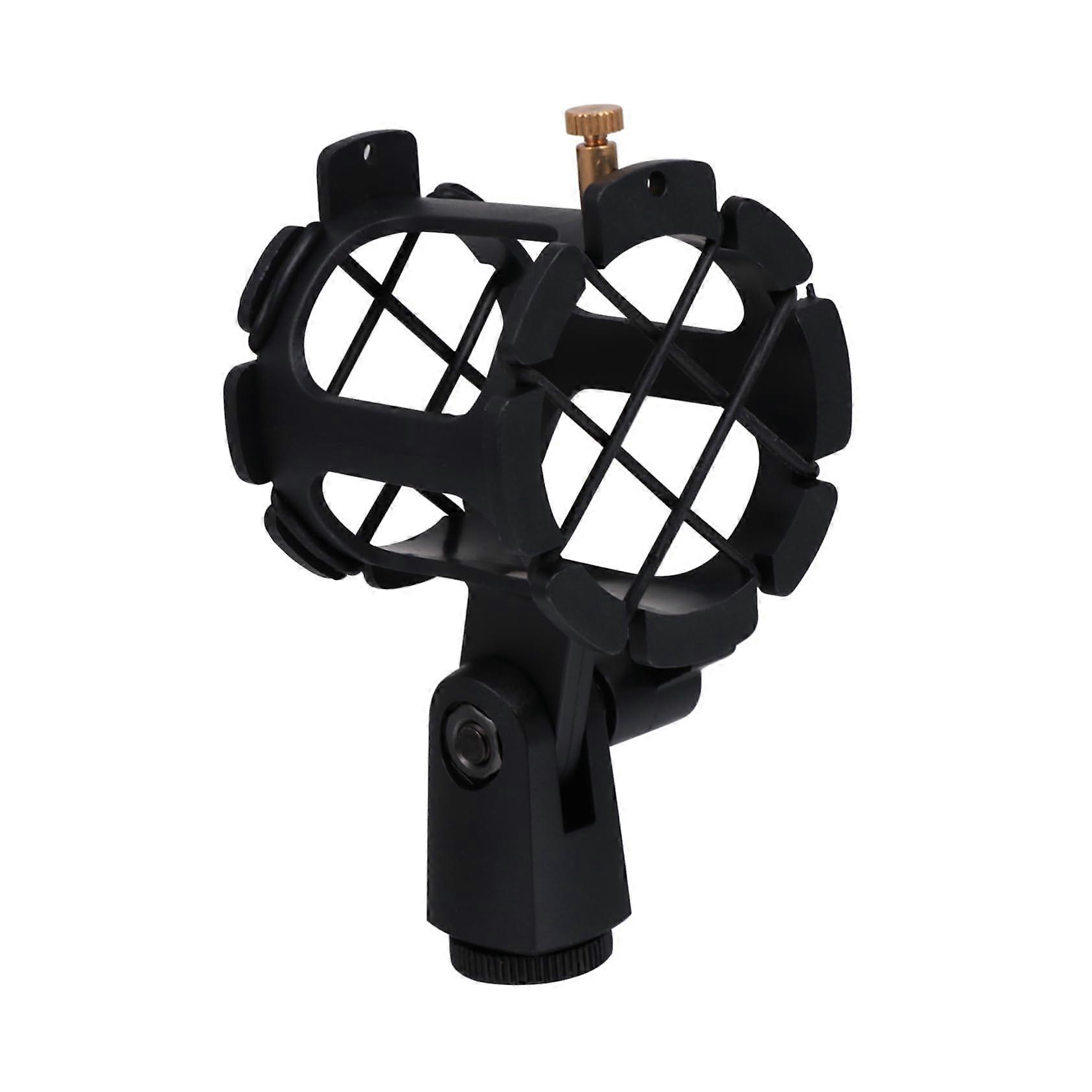 Shock Mount Mic Holder for Studio Condenser Microphones with Adjustable Anti-Vibration and Noise Isolation Design