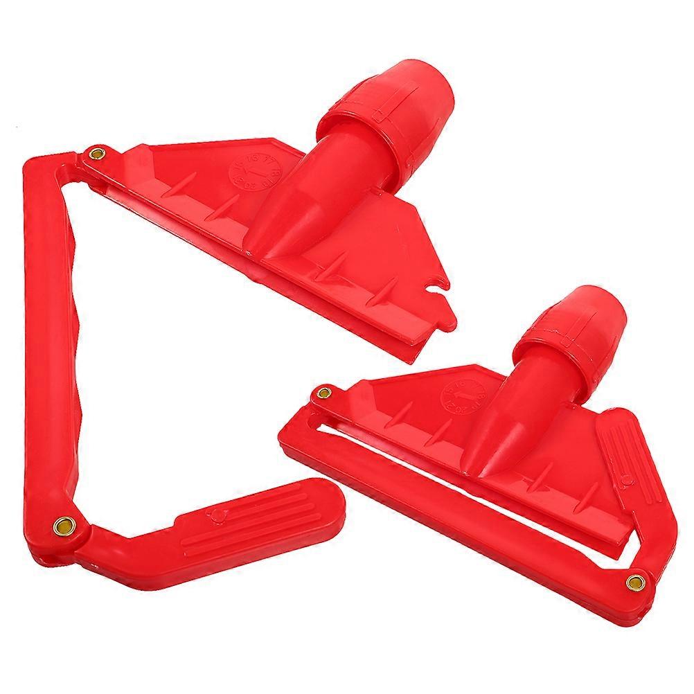 Mop Handle Accessories Plastic Mop Buckle Quick Installation for Home Use Commercial Cleaning 6.9×5.3×1.6in 2Pcs