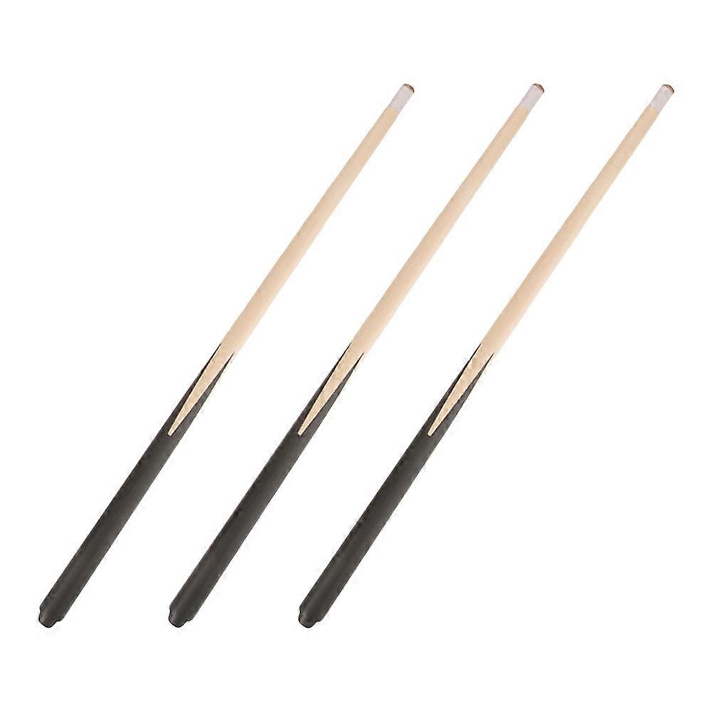 3pcs Mini Pool Cue Sticks for Kids, Hardwood Construction, Smooth Grip, Ideal for Young Players