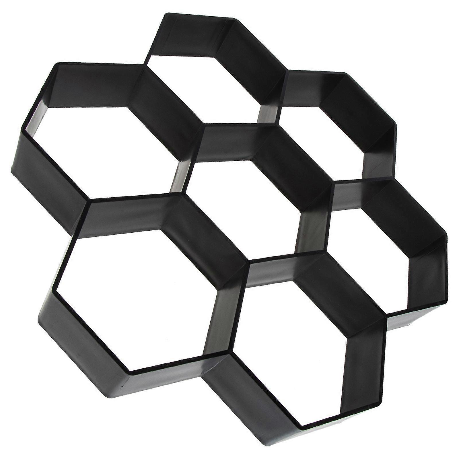 DIY Garden Path Maker Mold Reusable Plastic Black Cement Concrete Molds for Concrete 12.5x12.5 Inches
