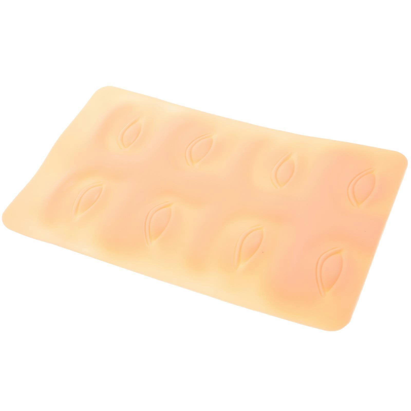 Feuilles de peau de pratique de maquillage 3D pour l’entraînement de l’eyeliner en jaune Idéal pour les débutants avec des exercices de sourcils Fonctionnalité 1Pack