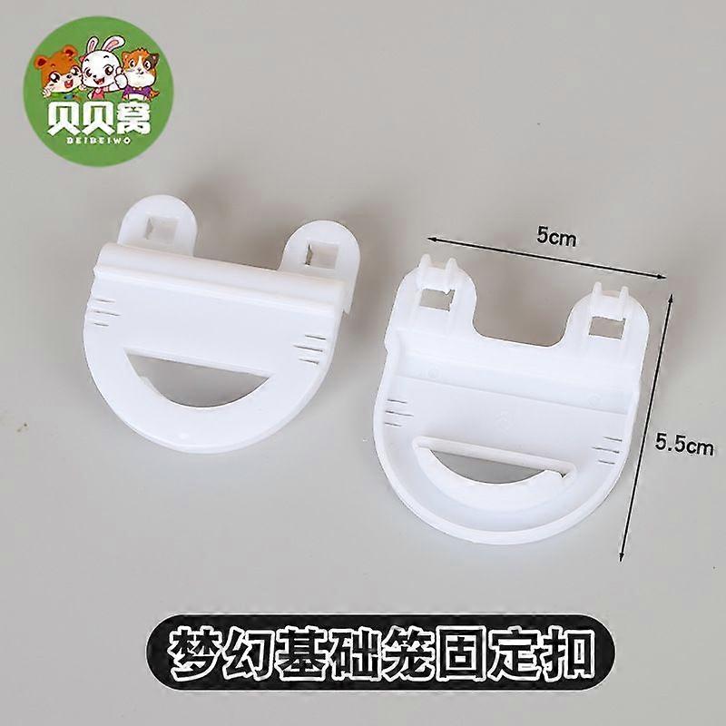 10pcs Wire Cage Clips: Plastic Crate Secure Buckles For Small Pets - Fixed Side Clips For Rabbit Chinchilla And Bunny Cages