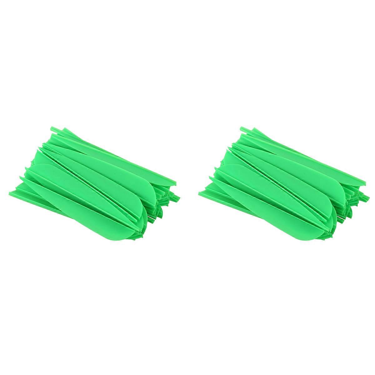 Arrows Vanes 4 Inch Plastic Fletching for DIY Archery Arrows 50 Pack