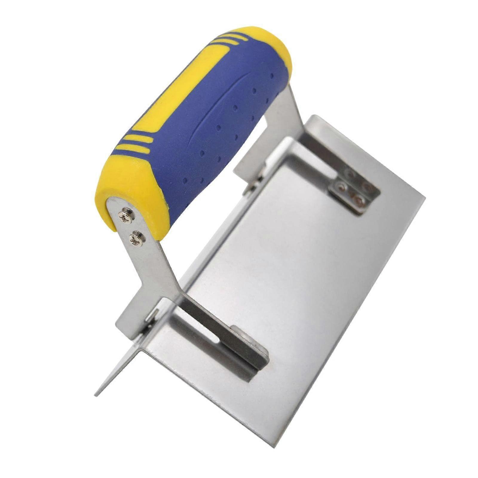 Drywall corner tool, stainless steel plastering tool with handle, wall tools, durable for scraping mudding drywall, outer corner.