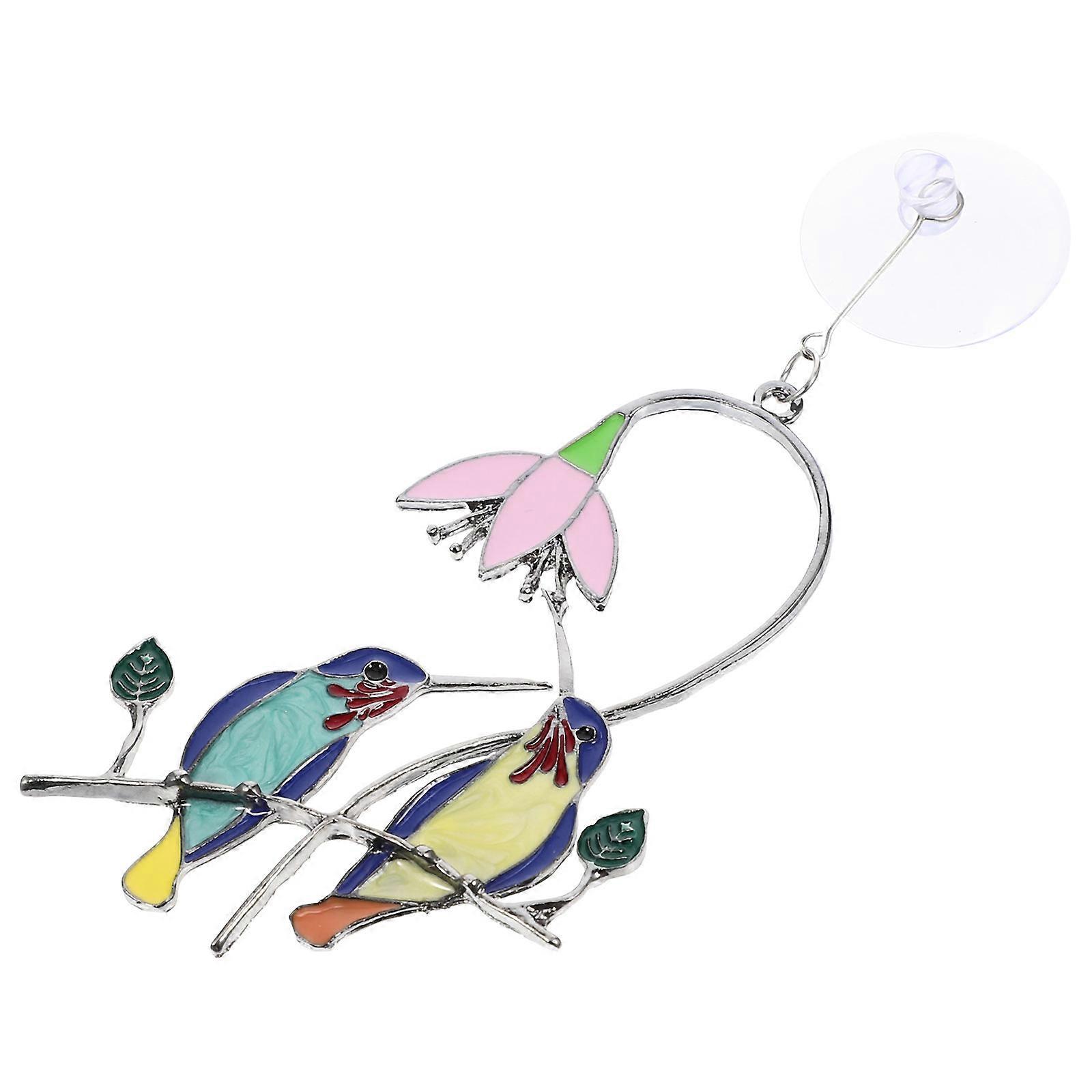 Blue Hummingbird Hanging Adornment for Window and Garden 1Pcs Pendant