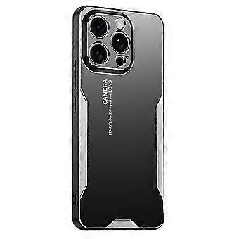 Suitable for iPhone 16 Pro Mobile Phone Case Aluminum Alloy TPU PC Back Cover - Silver (Silver)