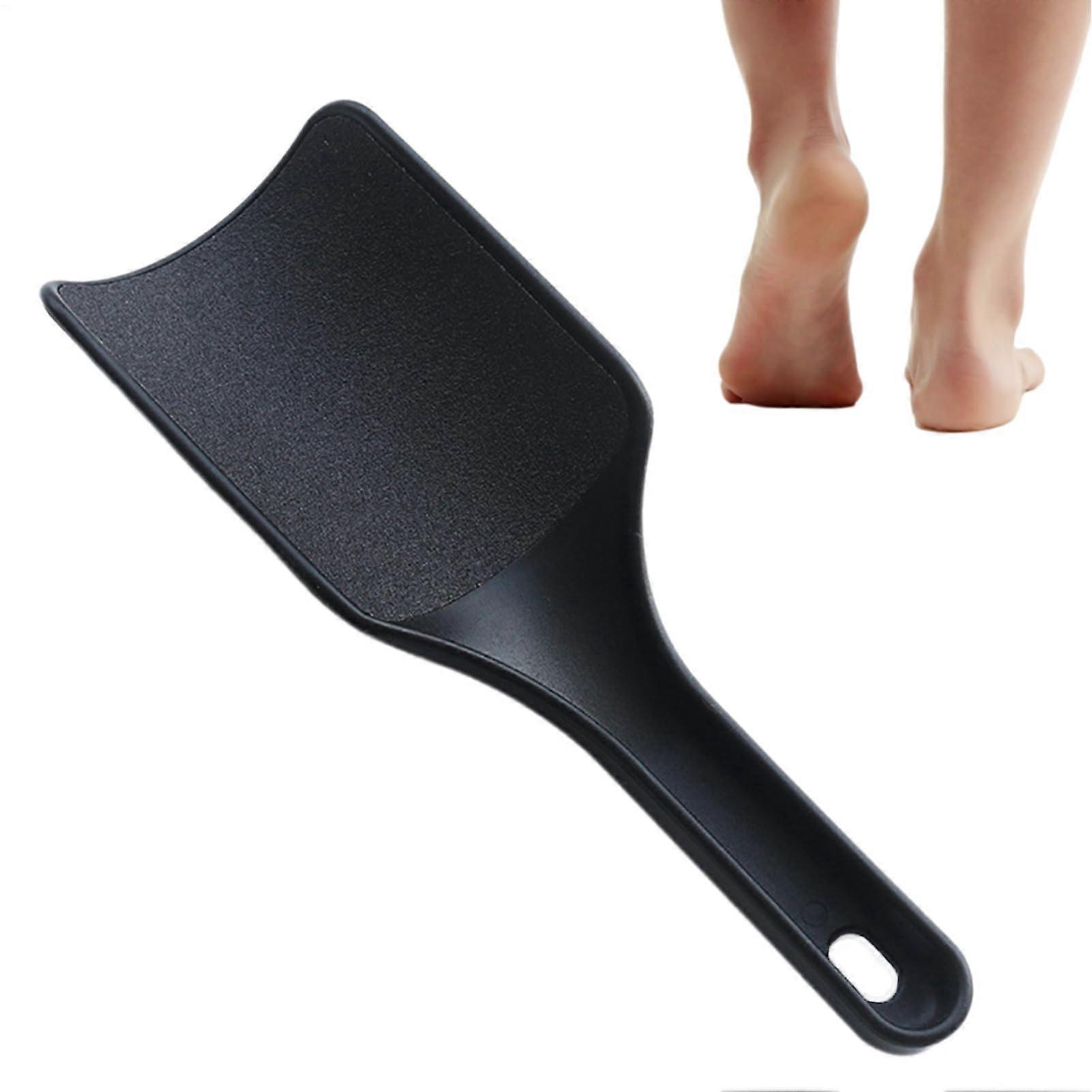 Manual Scrubber for Feet Ergonomic File for Heels with Natural Volcanic Stone