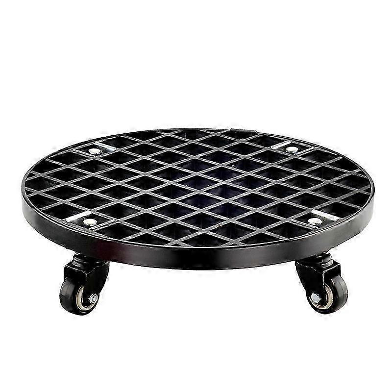 Chariot d’usine roulant durable avec roulettes verrouillables pour une utilisation intérieure et extérieure (noir, 1 pièce)