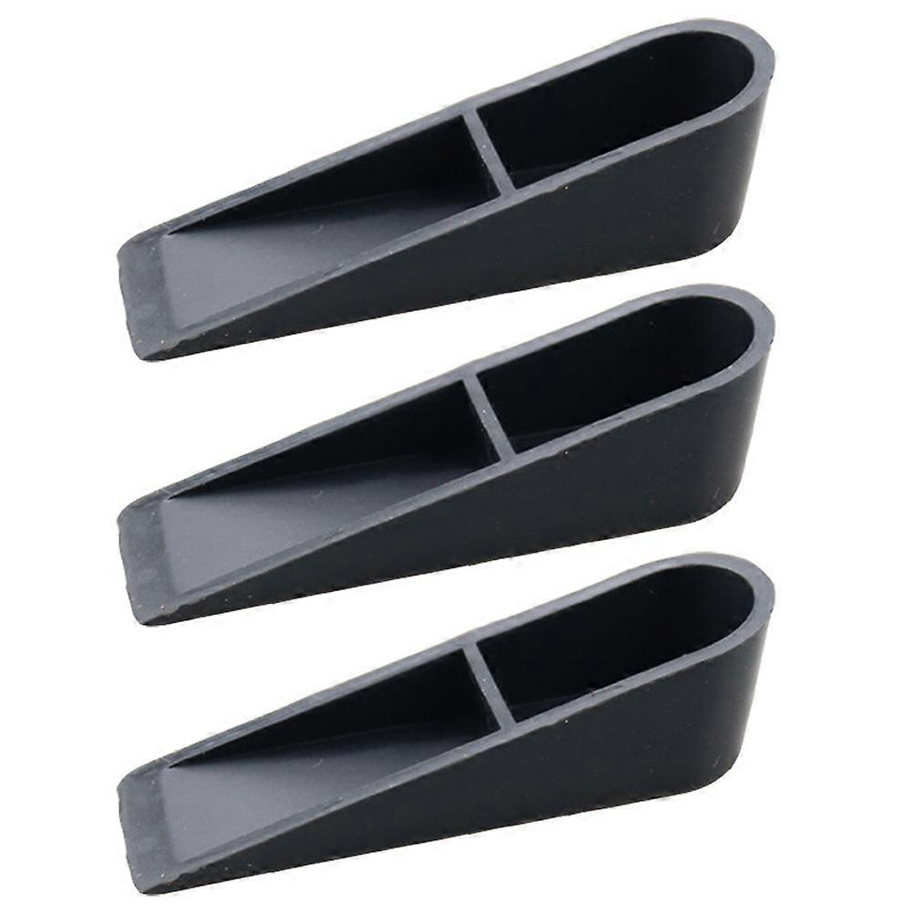 3pcs Black Silicone Door Stoppers, No Punching Required, Sound Dampening Crash Pads for Home Use, Prevent Wall Damage, Easy to Use for Bedroom and