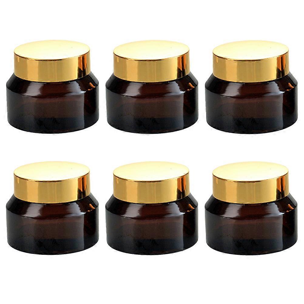 Compact Portable Cream Containers 50ml Multi Color Travel Jars Ideal For Outdoor Activities Pack Of 6Pcs