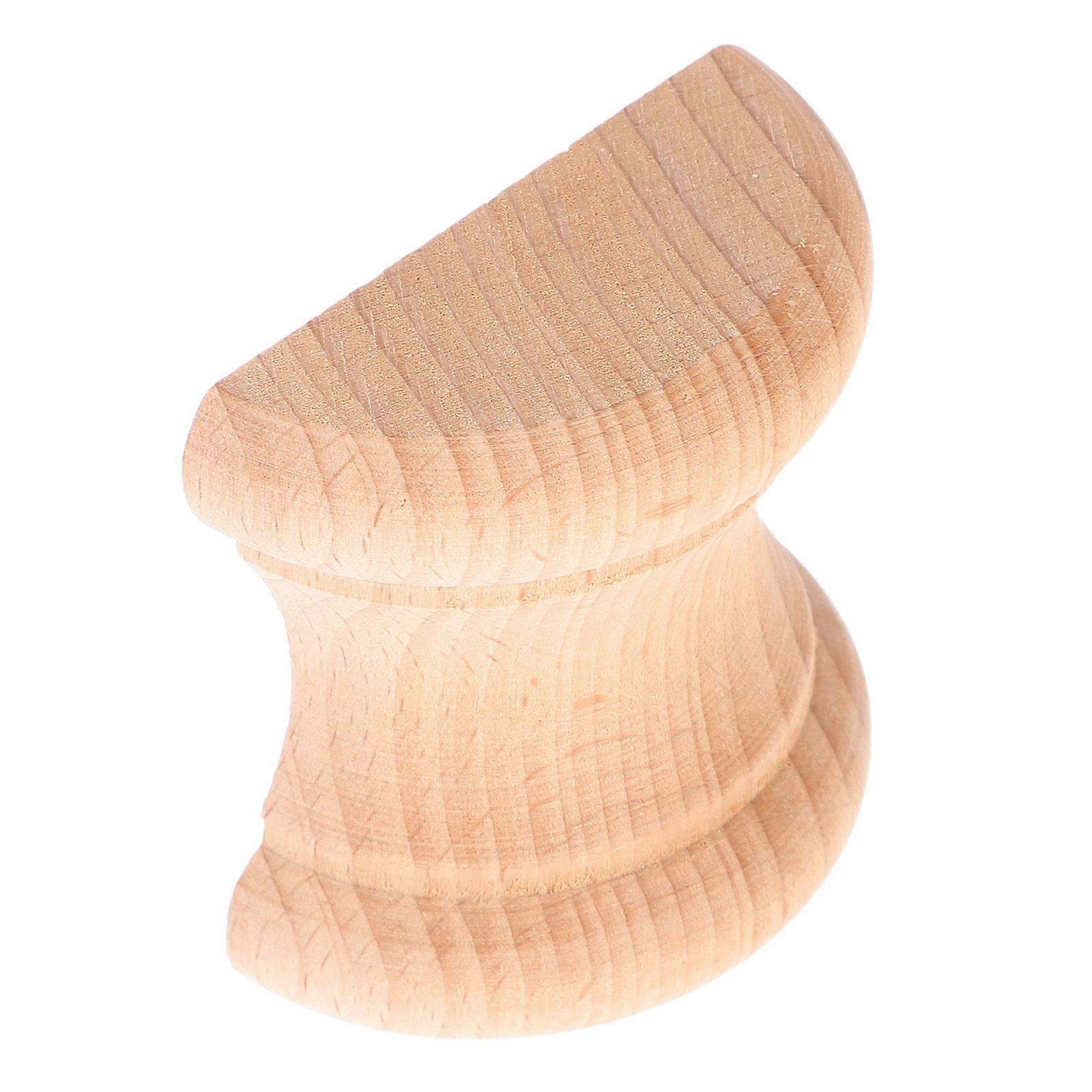 Roman Bridge Design Fluted Wood Columns for Cabinet Use Khaki Color Durable Solid Wood 4.5 Inches