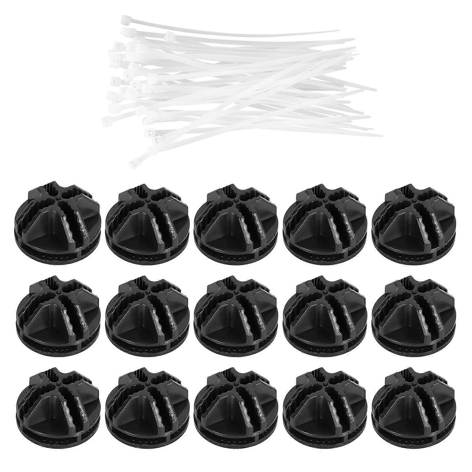 White Wire Cube Connectors for Home Use with Premium Quality Cable Ties 40pcs Each