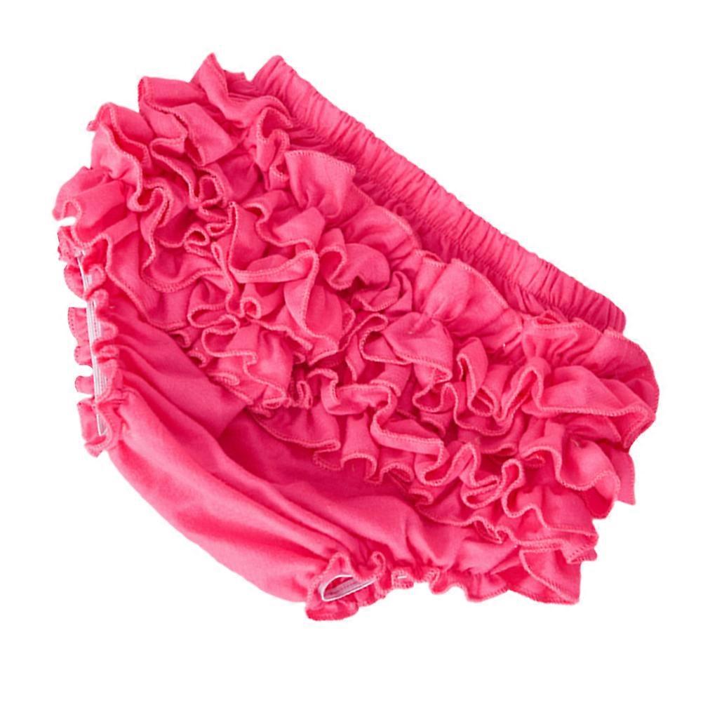 Roupa de Halloween para bebê menina com babados e capa de fralda de renda na cor rosada para bebês e meninas com recurso de absorção de umidade 1 conjunto