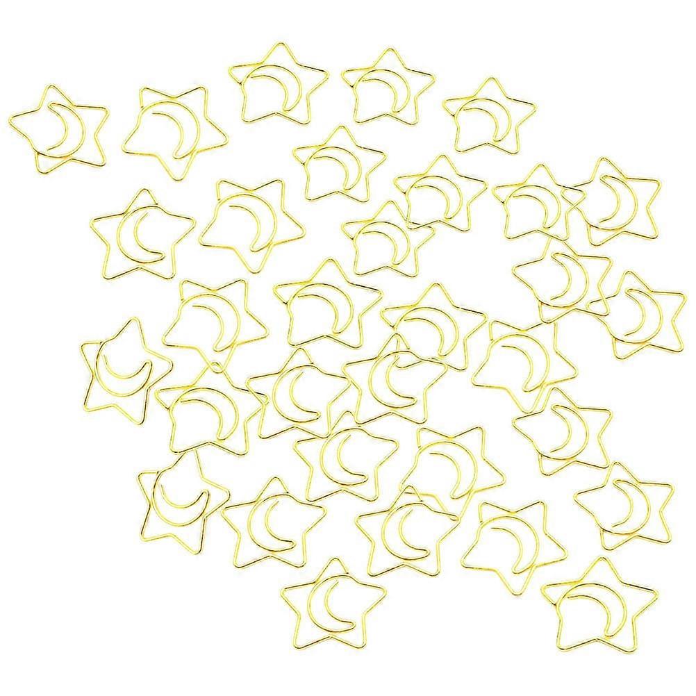Decorative Clips 100Pcs Metal Clips Craftsmanship Office Supplies 2.5x2.5x0.1cm File Organization