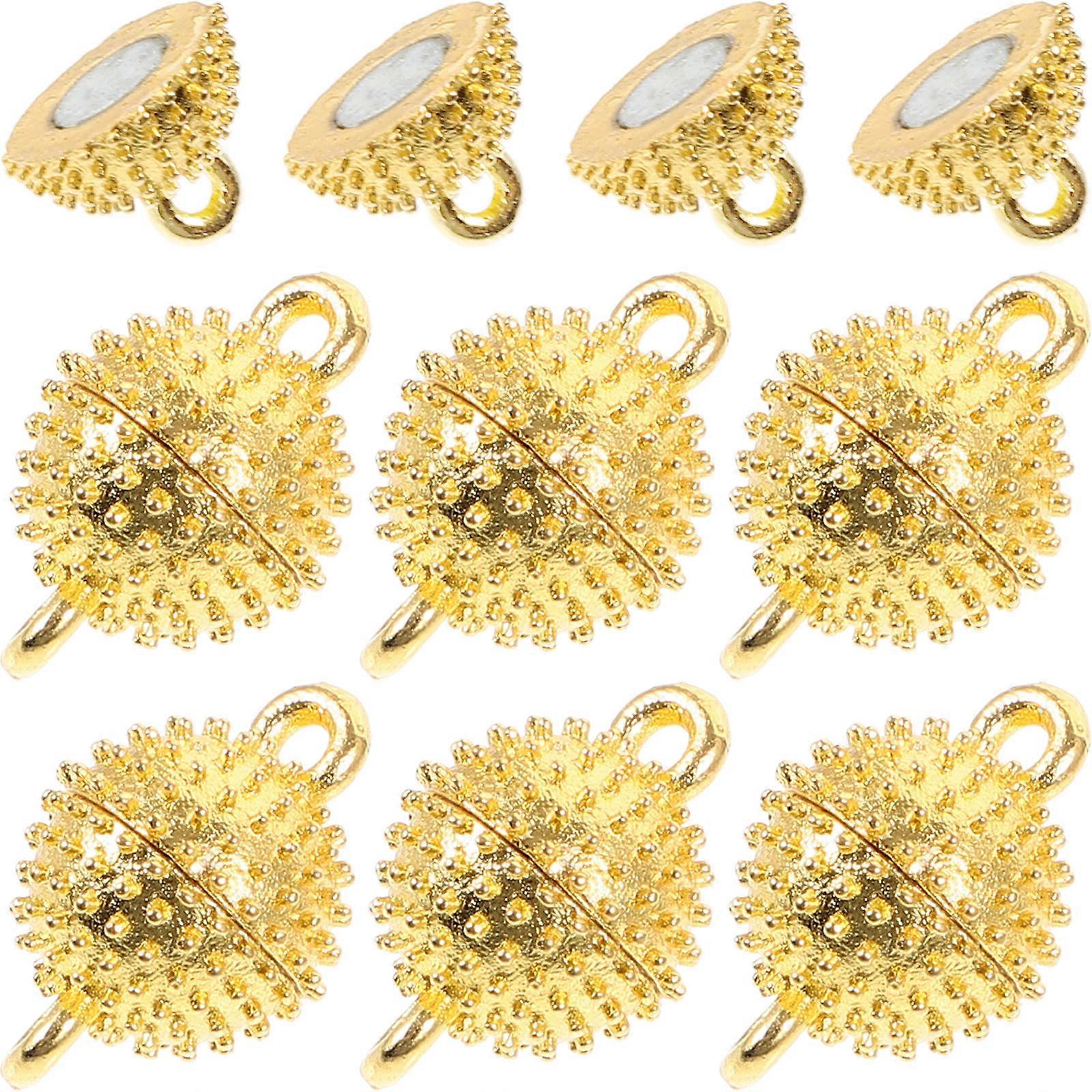 Magnetic Clasps For Jewelry 20Pcs Golden Closure DIY Projects Connector Accessory Enhancing Your Creative Crafting