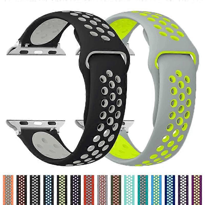 Silicone Sports Strap For The Apple Watch Ultra 2 & Series 10–6 (13 Colours Available)