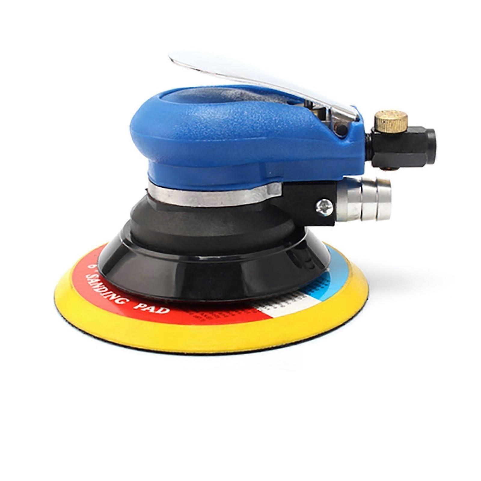 Pneumatic Random Orbital Sander 125 mm 150 mm for Granite Marble Concrete Polishing and Grinding 5 Inch Blue
