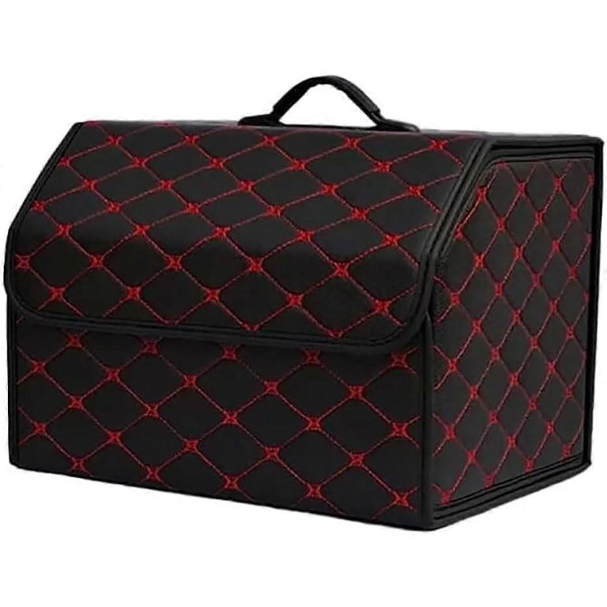 Auto Trunk Organizer for Jeep Renegade, Car Storage Bag with Lid, RedS
