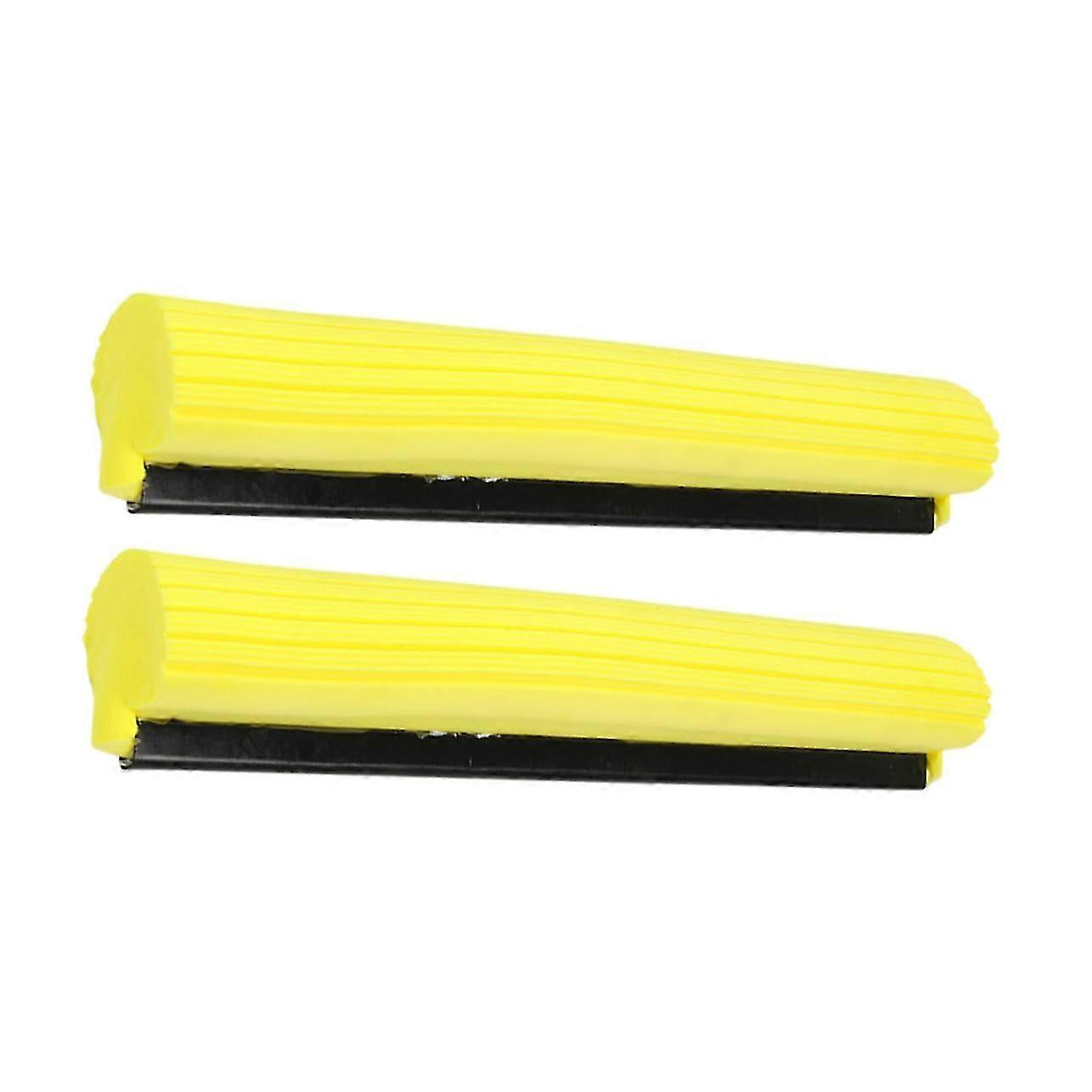Sponge Mop Refill Head Replacement 38cm Roller Head 2 Pack Sturdy Sponge and Plastic Tile and Floor Cleaning SZRH A-D