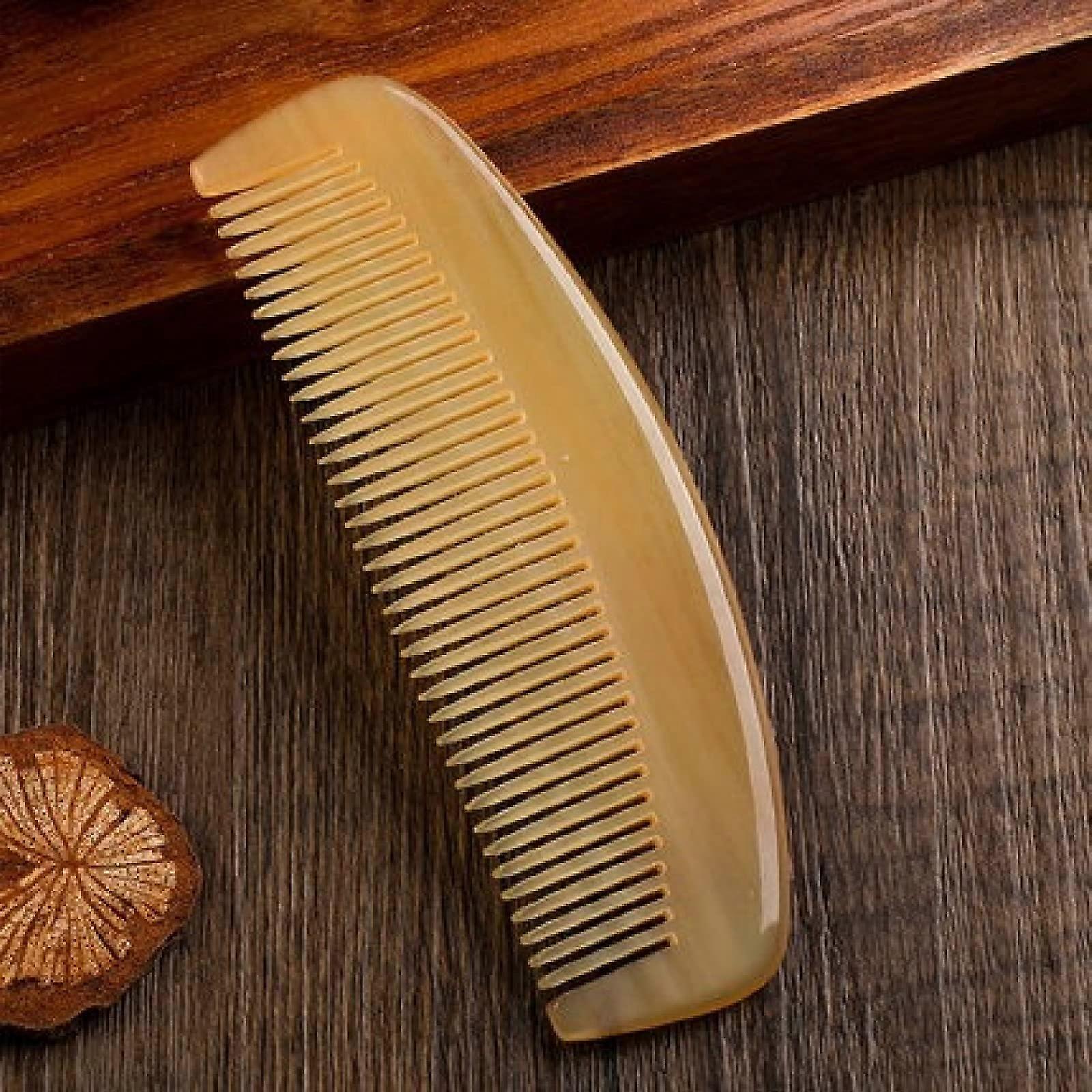 Yellow Horn Comb Portable Mini Cute Natural Comb Small and Portable 2