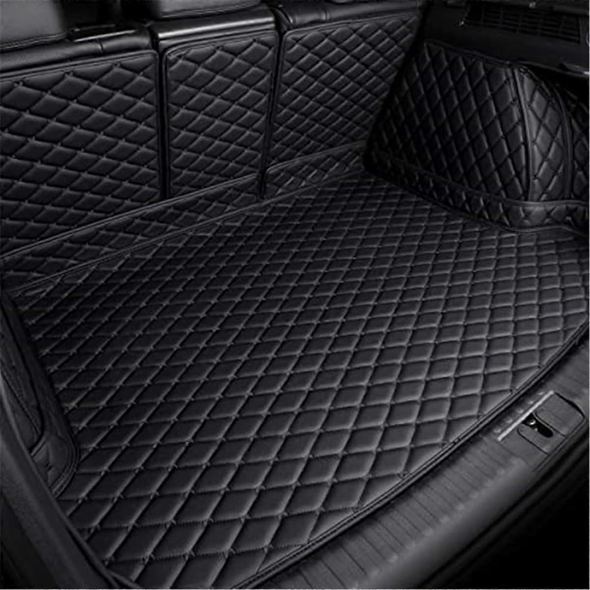 Car All Inclusive Rear Trunk Mats for Mercedes Benz EQB 250 300 350 SUV Leather Cargo Tray Liner Black